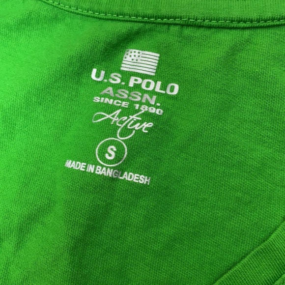 US Polo Assn Green Sleeveless Tank Top Sz S - Picture 6 of 7